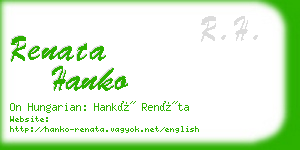 renata hanko business card